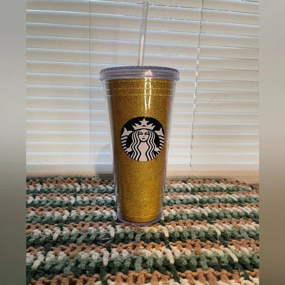 Starbucks Other - Gold Starbucks tumbler 20oz‎